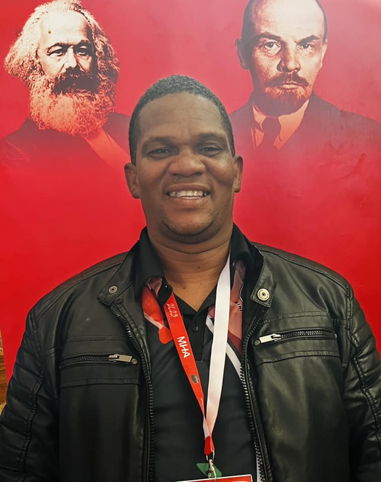 Newly elected Regional Secretary of the DS Aubrey Beukes Region - Cde Gavin Julie.jpg